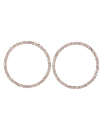 Rhinestone Hoop Earrings