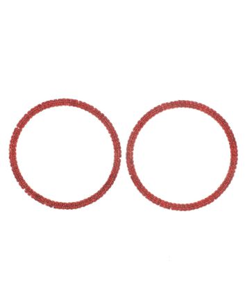 Rhinestone Hoop Earrings