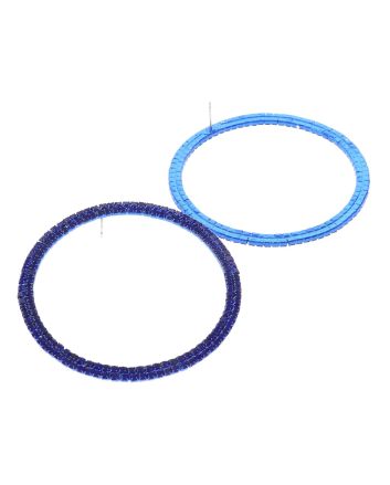 Rhinestone Hoop Earrings