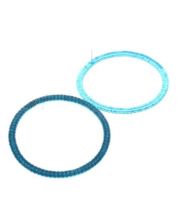 Rhinestone Hoop Earrings