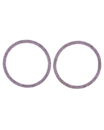 Rhinestone Hoop Earrings