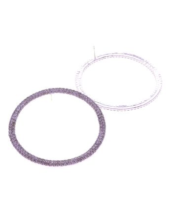 Rhinestone Hoop Earrings