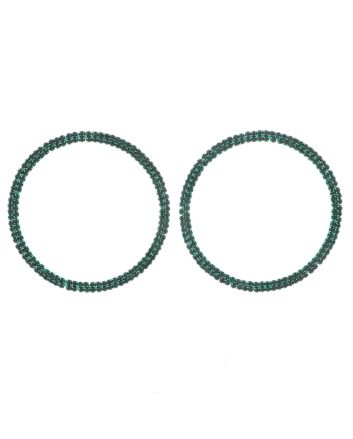 Rhinestone Hoop Earrings