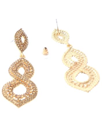 Rhinestone Post Earrings