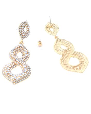 Rhinestone Post Earrings