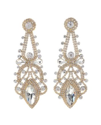 Large Chandelier Rhinestone Earring