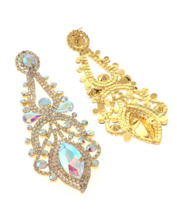 Large Chandelier Rhinestone Earring