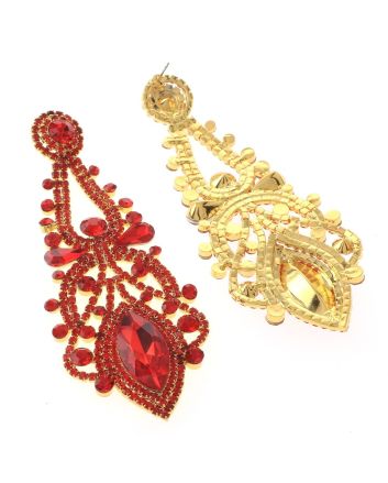 Large Chandelier Rhinestone Earring