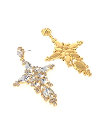 Large Chandelier Rhinestone Earring