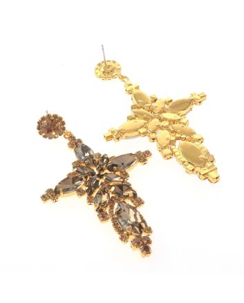Large Chandelier Rhinestone Earring
