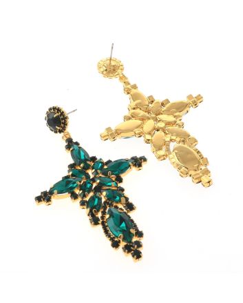 Large Chandelier Rhinestone Earring