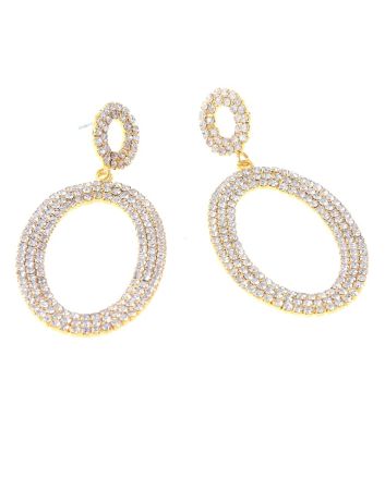 Rhinestone Post Earrings