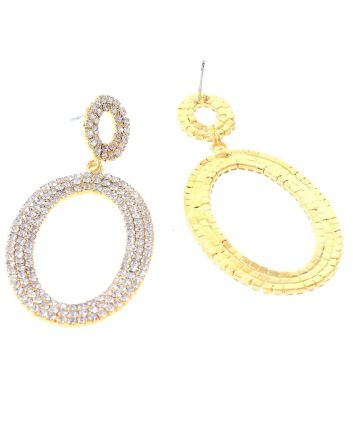 Rhinestone Post Earrings