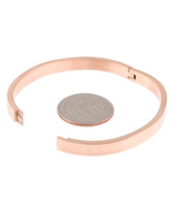 Stainless Steel Fold-Over Bracelet 