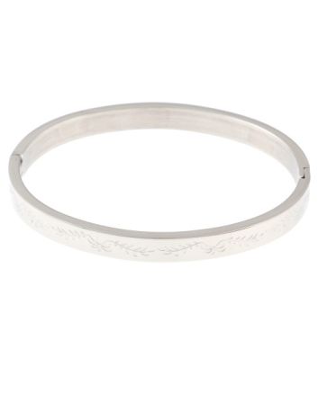 Stainless Steel Fold-Over Bracelet 