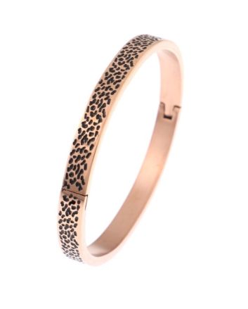 Stainless Steel Fold-Over Bracelet 