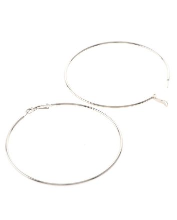 Silver Plated Hoop Earrings