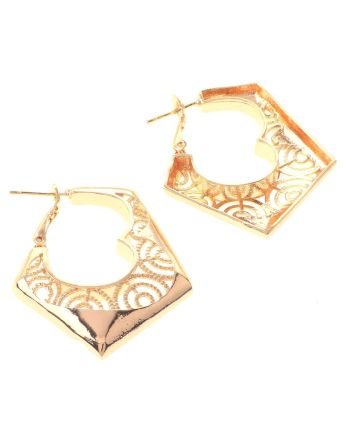 Gold Plated Hoop Earrings