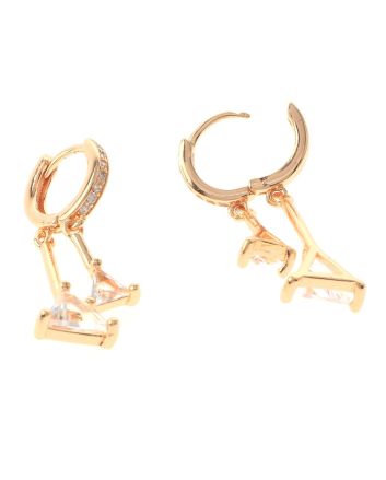 Gold Plated Dangle Earrings