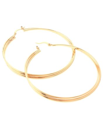 Gold Plated Hoop Earrings