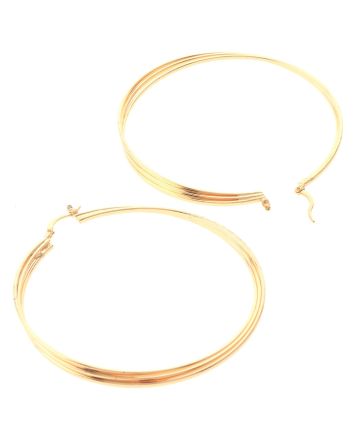 Gold Plated Hoop Earrings
