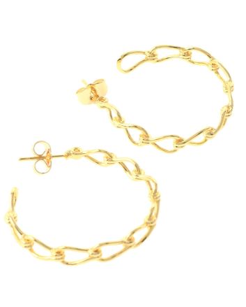 Gold Plated Hoop Earrings
