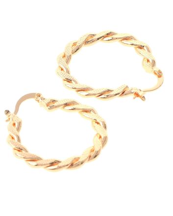 Gold Plated Hoop Earrings