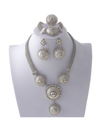 Silver Plated Necklace Set