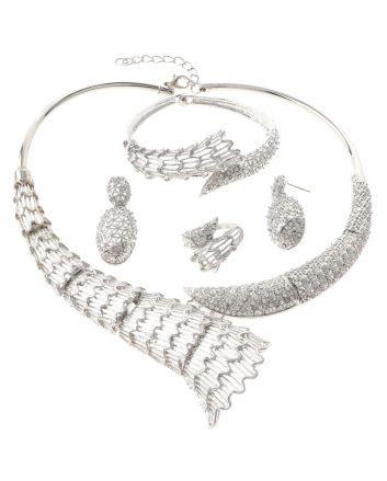 silver  Plated Necklace Set