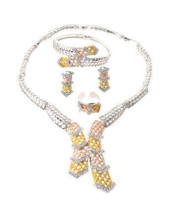 Silver Plated Necklace Set