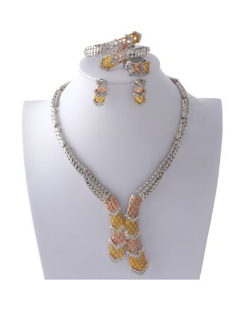 Silver Plated Necklace Set