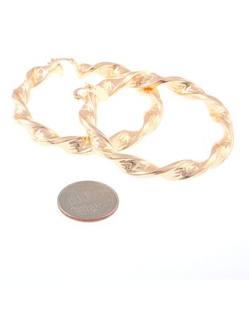 Gold Plated Hoop Earrings