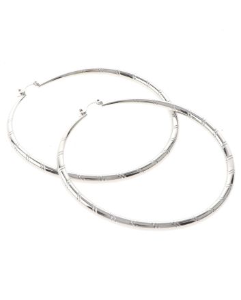 Silver Plated Hoop Earrings
