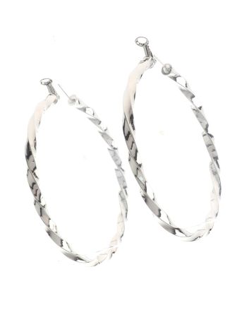 Silver Plated Hoop Earrings