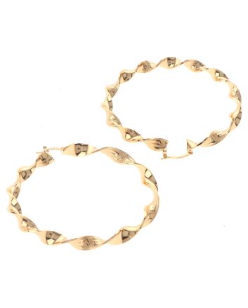 Gold Plated Hoop Earrings