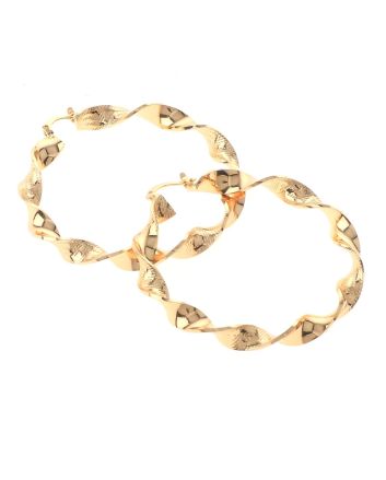 Gold Plated Hoop Earrings