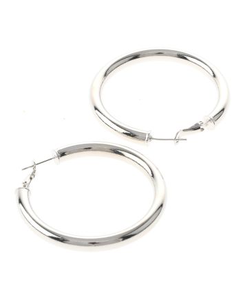 Silver Plated Hoop Earrings