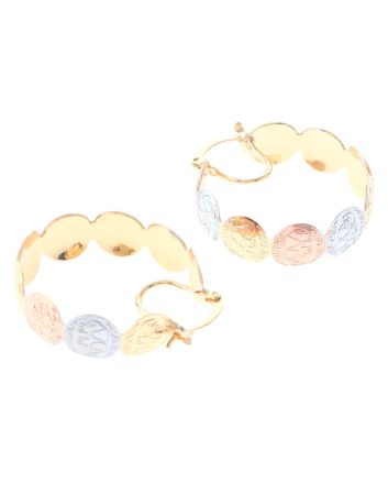 Gold Plated Hoop Earrings