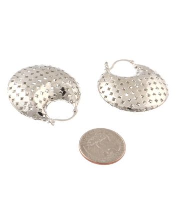 Rhodium Plated Earrings