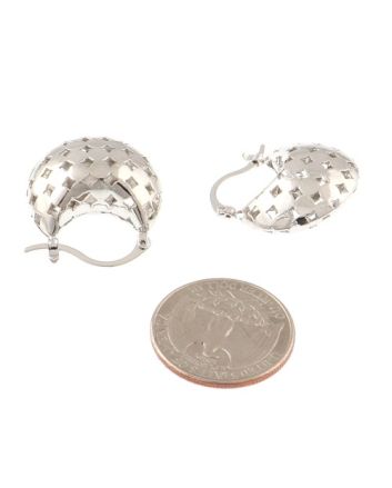 Rhodium Plated Earrings