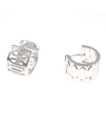 Rhodium Plated  Earrings 