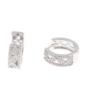 Rhodium Plated  Earrings 