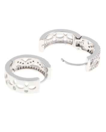 Rhodium Plated  Earrings 