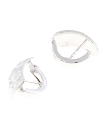 Rhodium Plated  Earrings 