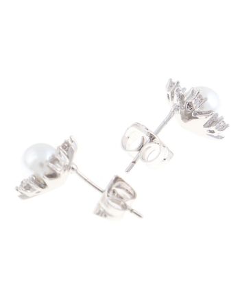 Rhodium Plated  Earrings 