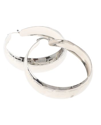 Silver Plated Hoop Earrings