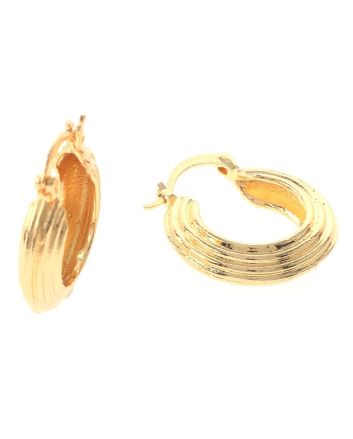 Gold Plated Hoop Earrings