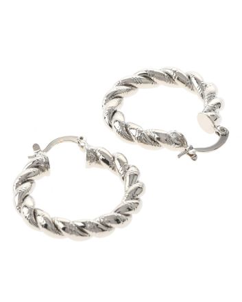 Silver Plated Hoop Earrings