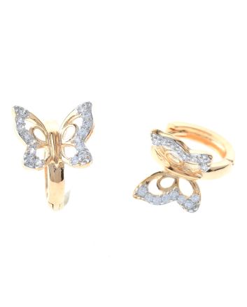 Cubic Zirconia Hoop Earrings