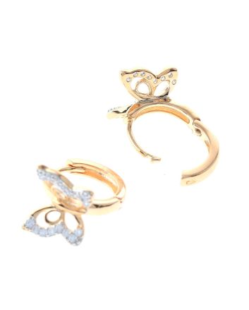 Cubic Zirconia Hoop Earrings